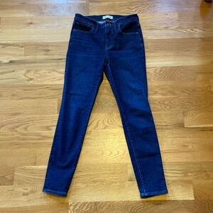 Madewell Mid-Rise Skinny Dark Wash Jeans Size 28